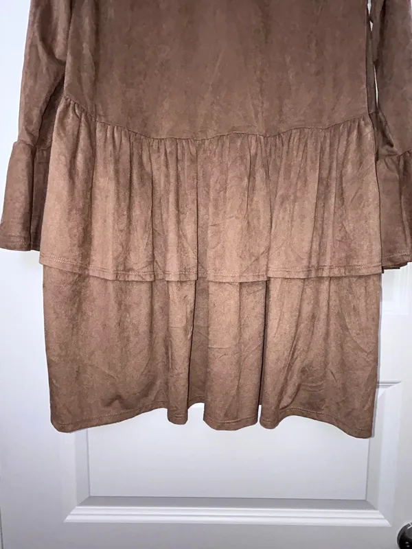 Prominent Fox Boutique Open Front Ruffle Bell Sleeve Boho Western Cardigan Top Size S - Image 8