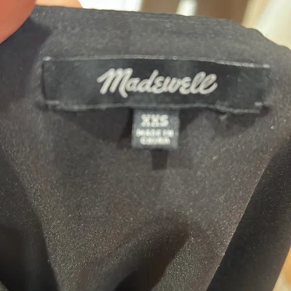 Madewell black eyelet short sleeve dress - Image 7