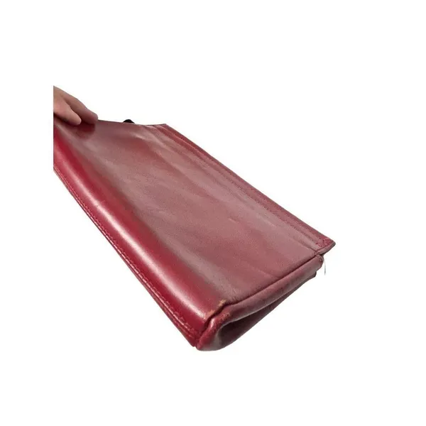 Rex leather unbranded clutch bag Red - Image 6