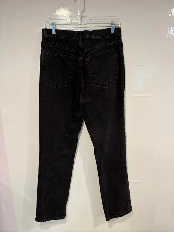 Abercrombie and Fitch‎ Black High-Rise Straight Jeans - Image 3
