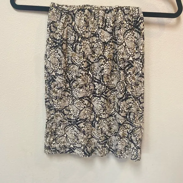 Cupio Small Butterfly Print A-Line Skirt Stretch Fit & Flare - Image 4