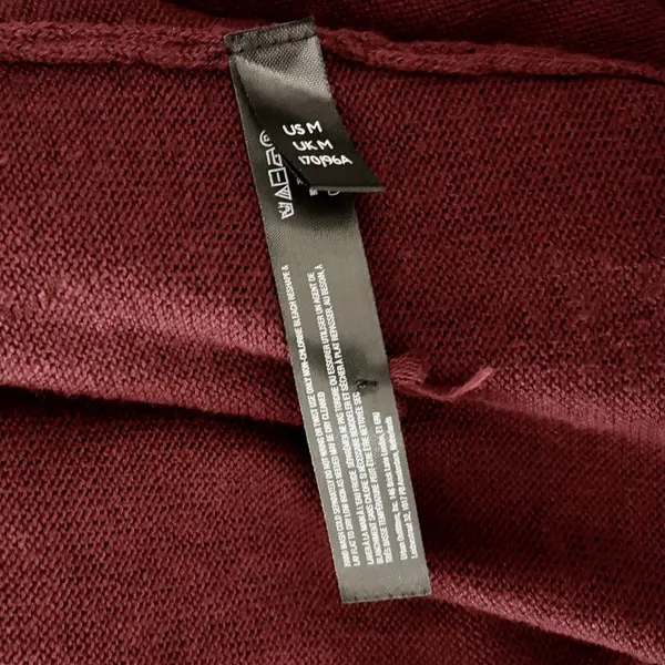 By ANTHROPOLOGIE Pointelle‎ Long Cardigan Sweater Purple Burgundy Cottage Medium - Image 12