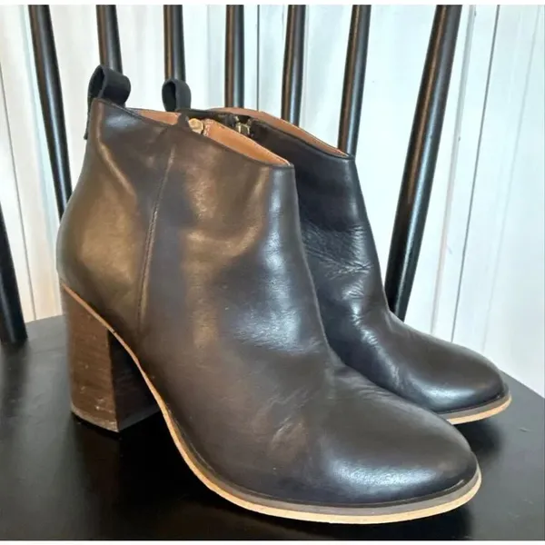 BP black leather booties size 8 - Image 11