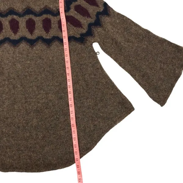 ANTHROPOLOGIE Mohair Wool Blend Sleeping On Snow Sweater-Tunic Women S Boho NWT - Image 9