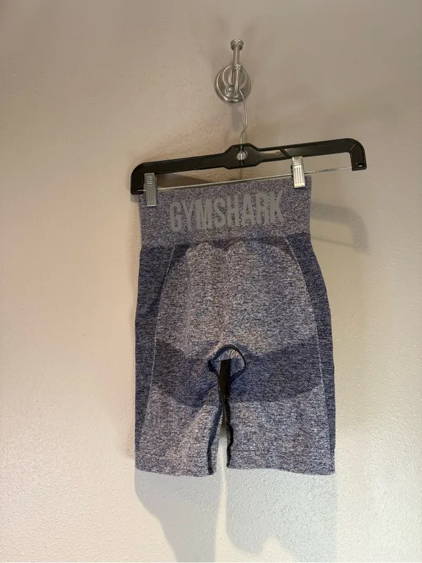Gymshark Vital Seamless Workout Biker Shorts - Blue Marl Size Small - Image 3