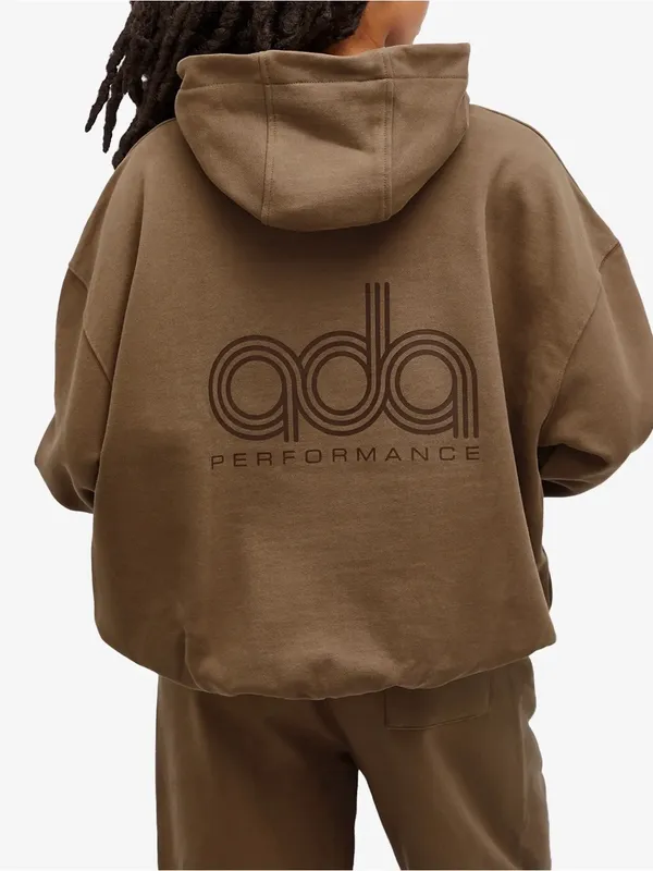 Adanola Performance Oversized Hoodie in Brown - Image 2
