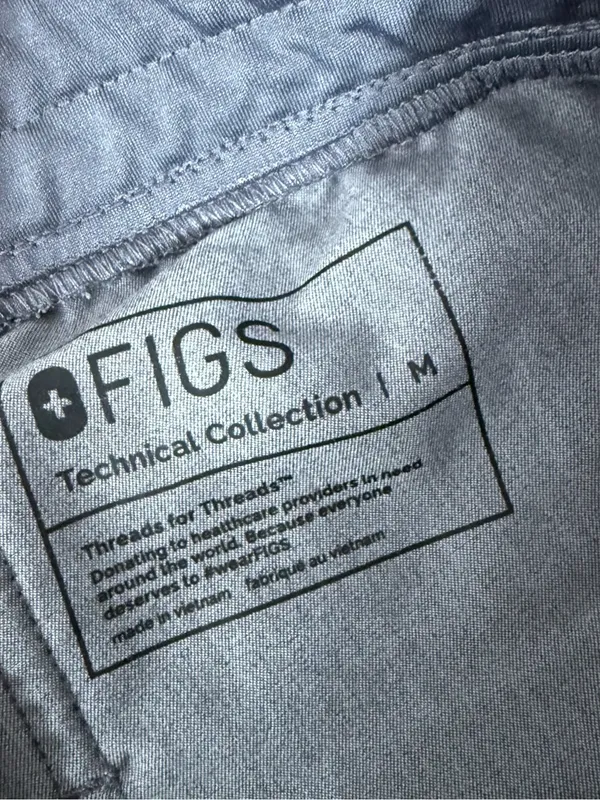 FIGS Zamora Jogger Scrub Pants Gray Size Medium Technical Collection - Image 6