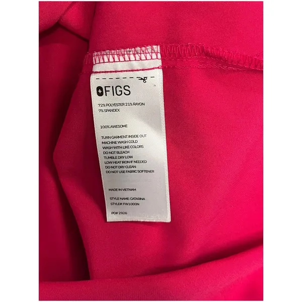 Figs Scrub Top Womens M Pink Catarina One Pocket Technical Collection Utility - Image 4