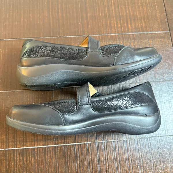 Ziera Jet Mary Jane Shoes Women 39 Black Leather Super Support Comfort Flats - Image 5