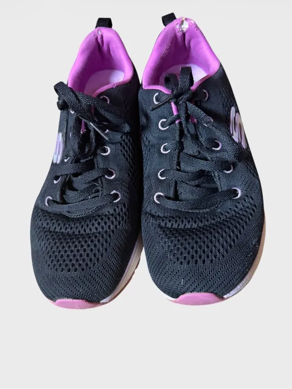Skechers Women's Black & Pink Air-Cushion Walking Shoes Size 7.5 - Image 11
