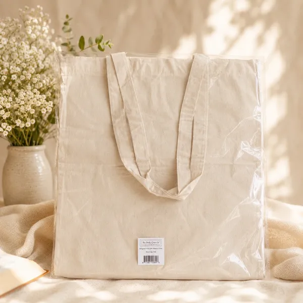 The Daily Grace Co Doxology Tote Bag Cream Canvas Praise God Quote New - Image 3