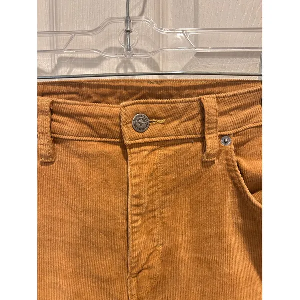Patagonia Womens 27 Corduroy Skinny Pants Gold Tan‎ High Rise 5-Pocket 55065 - Image 3
