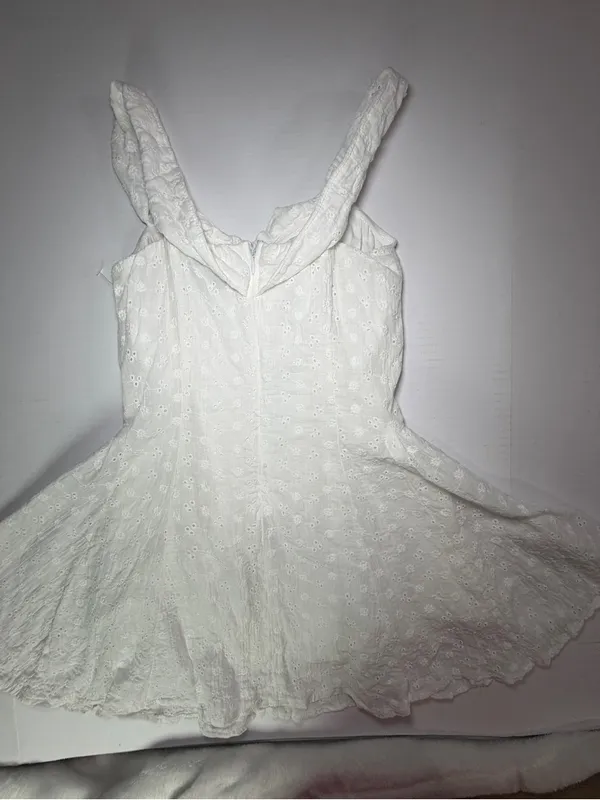 Princess Polly White Eyelet Mini Sundress - Image 8