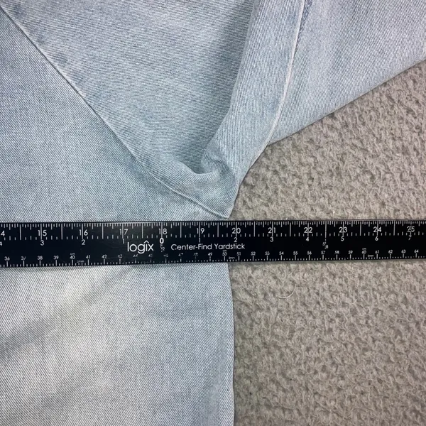 Oversized Denim Cargo Parka Jacket M Gorpcore Utility Field Coat Blue Light Wash Size M - Image 6