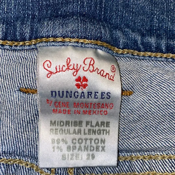 Y2K Lucky Brand Mid Rise Flare Jeans Size 29 - Image 3