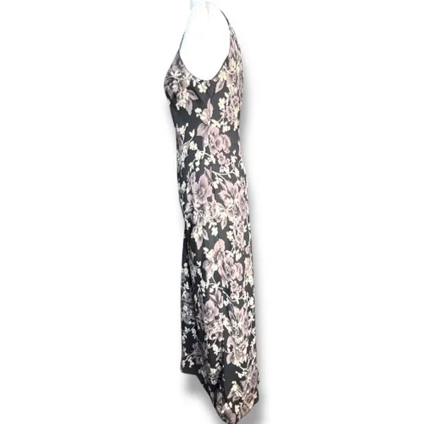 90s Floral Maxi Dress Sleeveless Black Gray Dark Romance Grunge‎ Feminine Gothic - Image 3