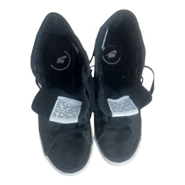 Women’s Nike Court Legacy Canvas Sneakers Size 7 Mid Black White Lace Up Shoes - Image 7