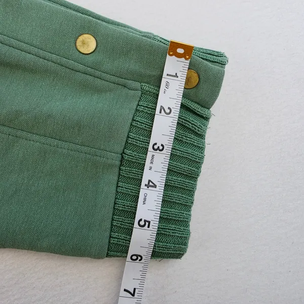 Saturday Sunday Anthropologie Sage Green Snap Button Hem Joggers Size Medium - Image 9