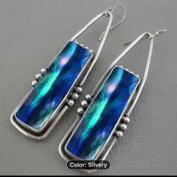 Bohemian Geometric Dangle Earrings Multiple - Image 4