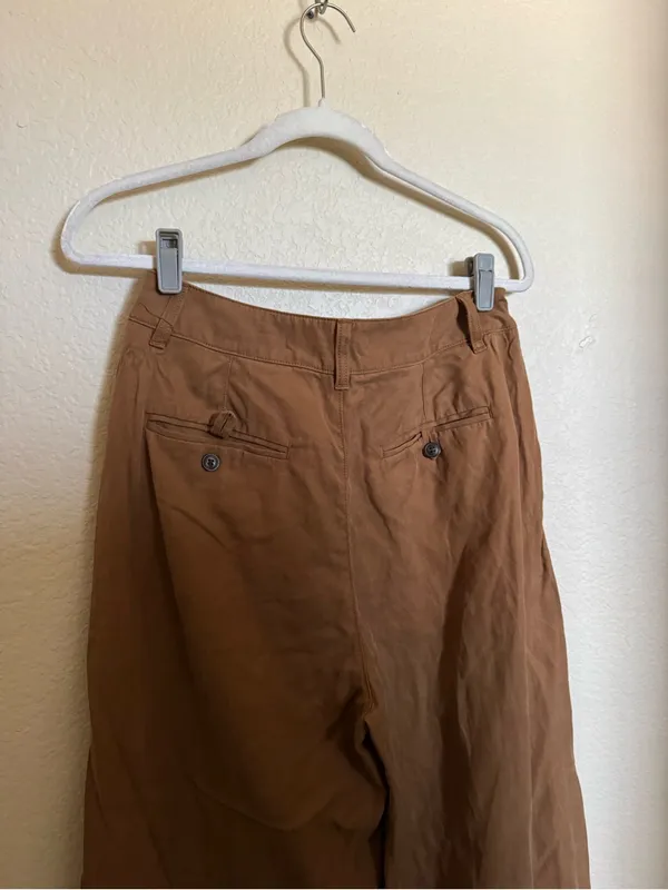 Madewell Harlow Wide Leg Pant Size 4 in Acorn Brown Business Minimalism - Image 8