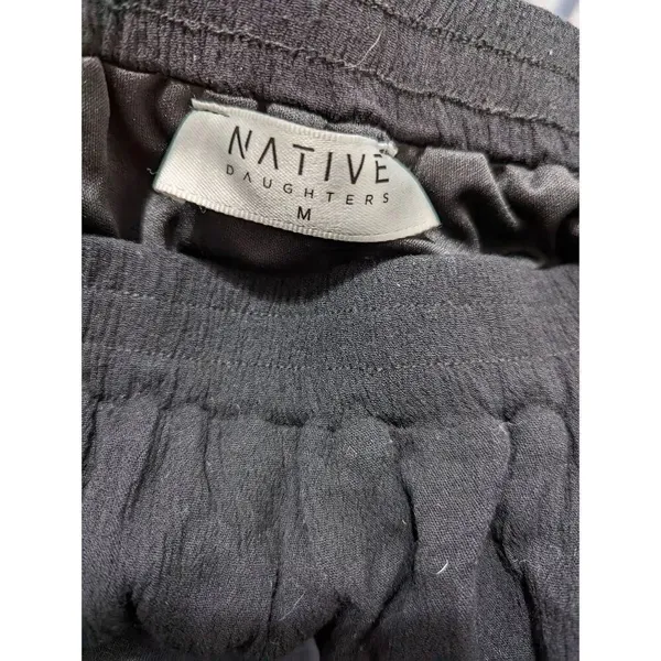 NATIVE DAUGHTERS Embroidered Stars Skirt Medium Black - Image 4