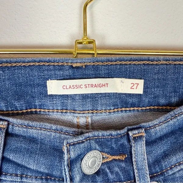 Levi’s Classic Straight Medium Wash Jeans Size 27‎ - Image 6