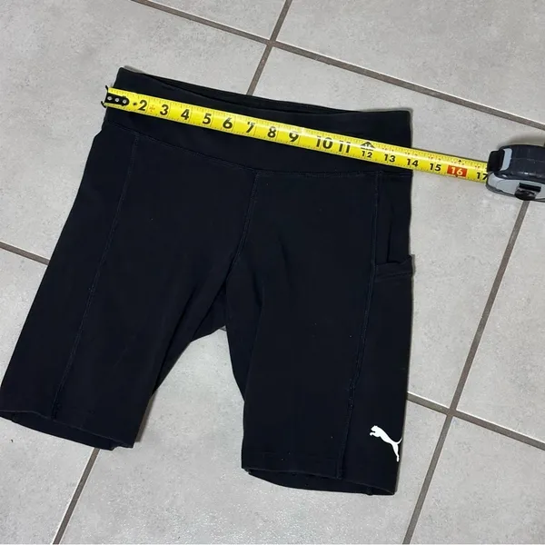 Puma‎ Women Black Biker Active Shorts Size Small - Image 6