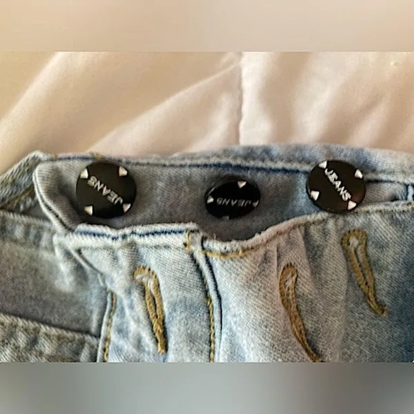 Size xs Light-wash Jean Style Romper Outfit - Image 11