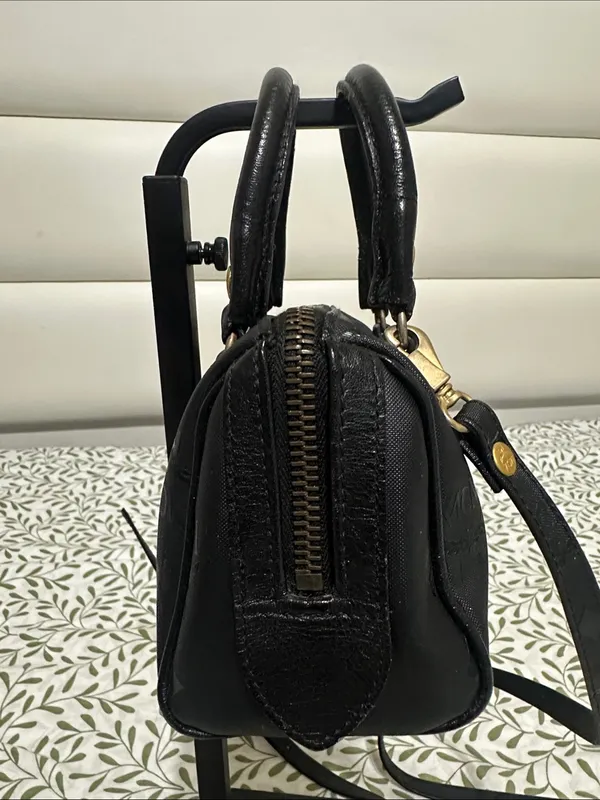MCM Black Mini Bag in Viseto Coated Canvas - Image 5