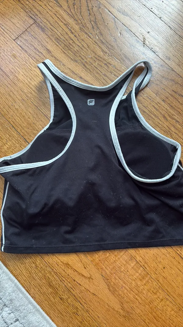 Fabletics Bra Top black with white trim - Image 4