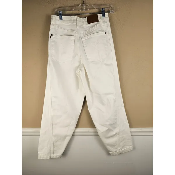 Judy‎ Blue Womens White Barrel Fit Jeans 3/26 3 26 - Image 2