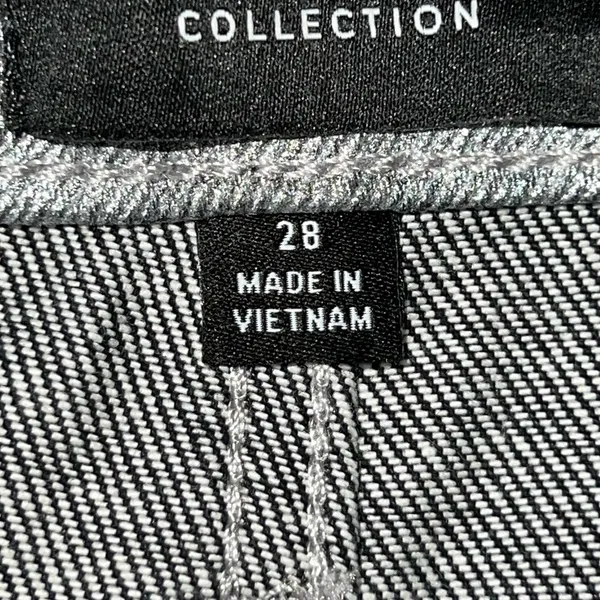 J.Crew Collection‎ Women's Straight Slouchy Jean Metallic Silver Size 28 BT619 - Image 10