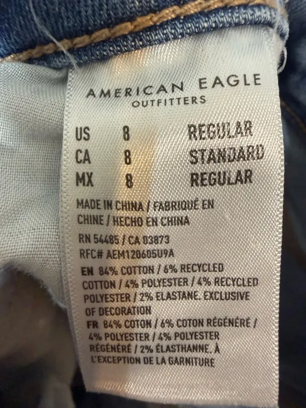 American Eagle Outfitters Women’s Distressed High Rise Jegging, 8 - Image 7