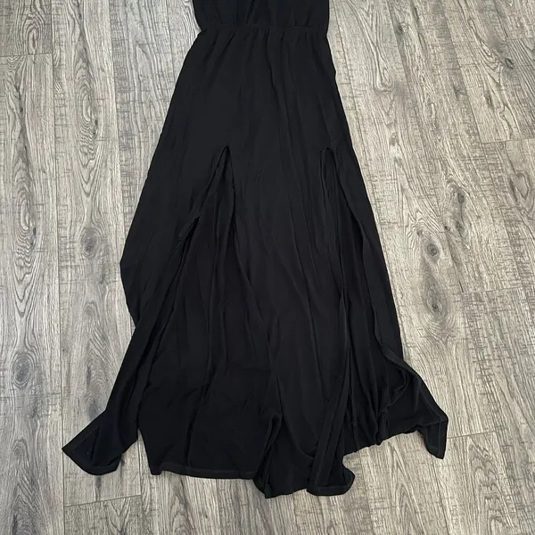 Love + lemons Maxi Dress Small Halter Backless Slits‎ Casual Stretch - Image 6