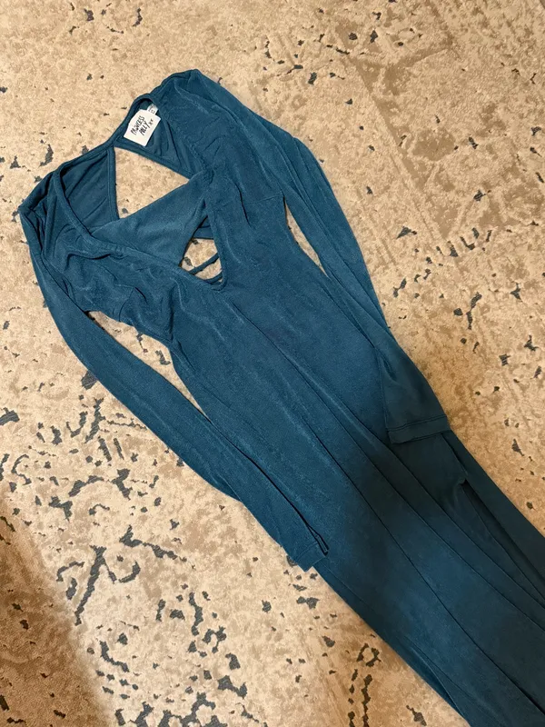 Princess Polly Teal Maxi Dress - Image 2