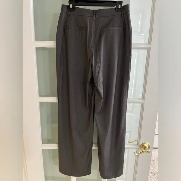 NWOT LE LIS Gray Wide-Leg Trousers, High-Waisted - Image 2