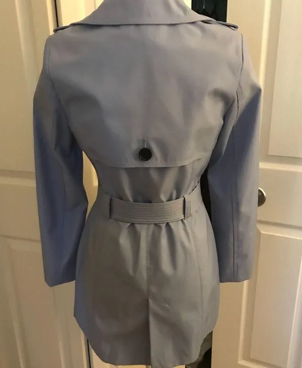Express periwinkle purple blue rain Trench coat - Image 4