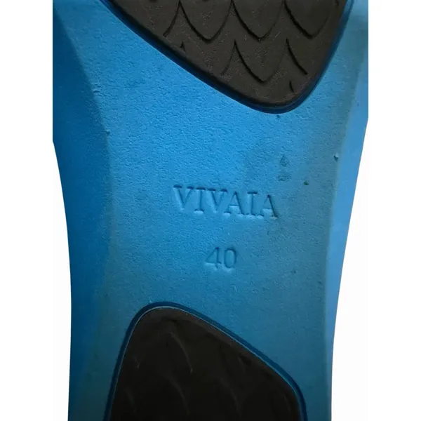 VIVAIA Margot Walker Square Toe Knit Flats‎ Black Blue Sole EU 40 Size 9 - Image 9
