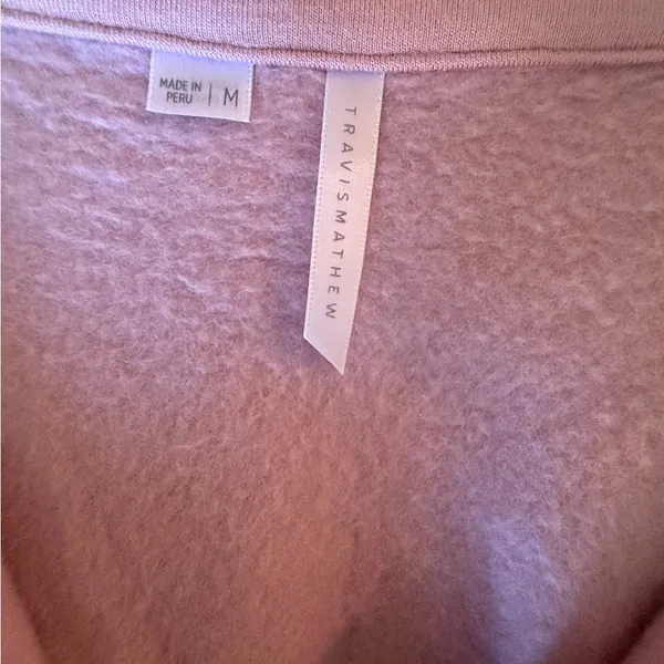 Travis Mathew Cloud Dusty Mauve Half-Zip Pullover - Image 2