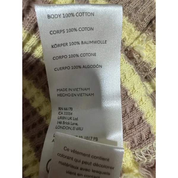 Free People We The Free Pretty Little Thermal Oat Combo-Elise Stripe Women's Size Small‎ - Image 12