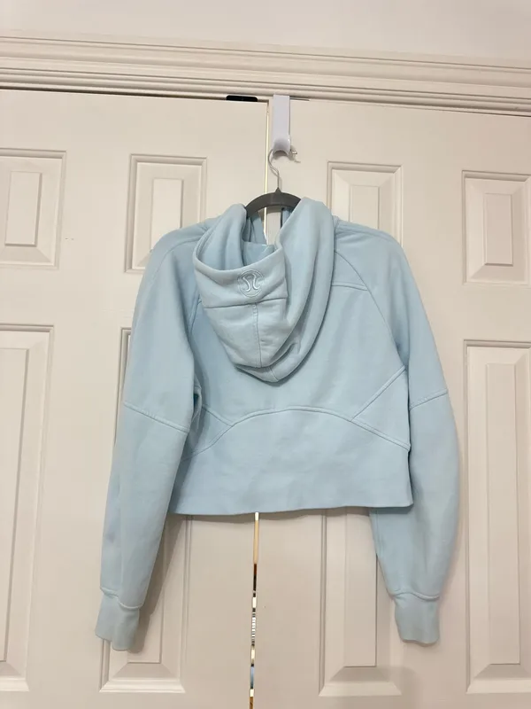 Lululemon Light Blue Scuba Quarter-Zip Hoodie - Image 2