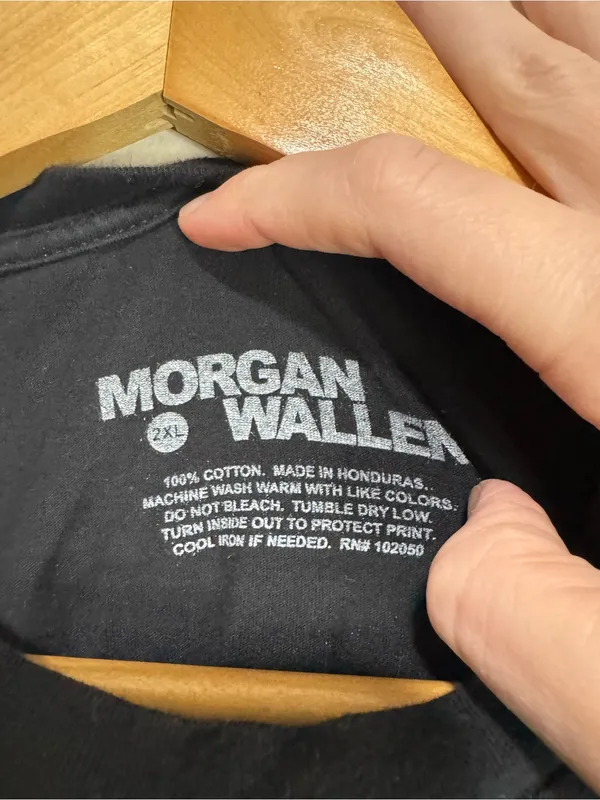 Morgan Wallen One Night At A Time World Tour Tee 2XL - Image 3