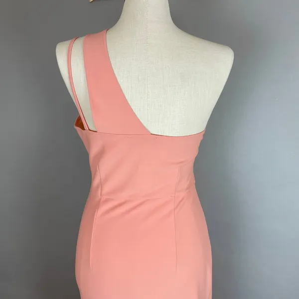 Abercrombie & Fitch Dress Crossover Bodice NWT‎ FLAWS Peach Pink Size Large - Image 8
