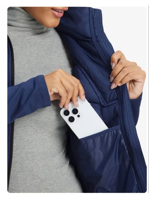 NEW Maelreg Lightweight Performance Windproof Collar Full Zip Puffer Jacket S - Image 7