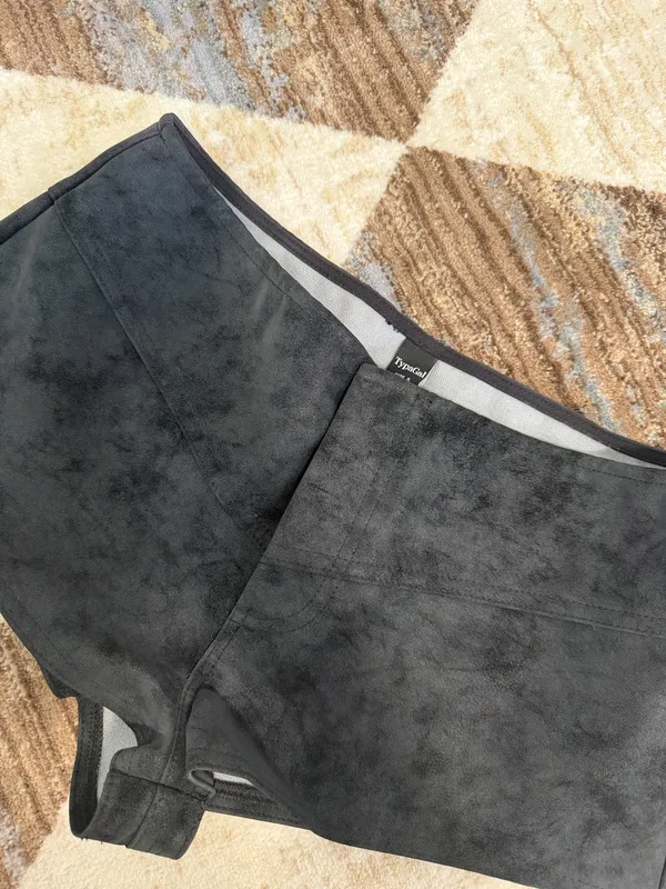 & Other Stories Suede black shorts - Image 2