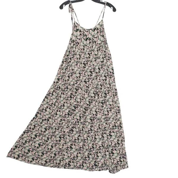 Natural Life Maxi Sundress Ditsy Floral Tiered Flowy Boho Cottagecore Prairie S - Image 5