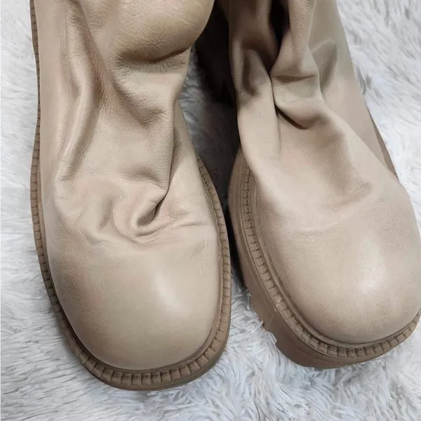 Free People Emma Ruched Boots Size 38. Sh4 - Image 6