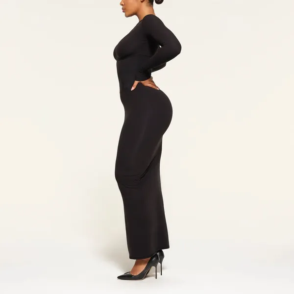 SKIMS Fits Everybody Corset Long Sleeve Dress in Onyx Large Sold Out NWT - Image 3