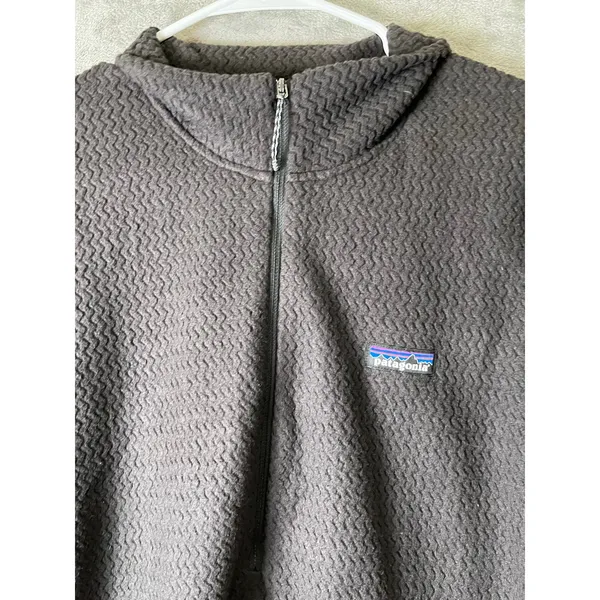 Patagonia R1 Air Zip Neck Pullover Fleece‎ Black Polartec Hiking Women's XXL - Image 2