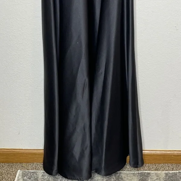 Vintage Tadashi‎ Velvet Dress Black - Image 2